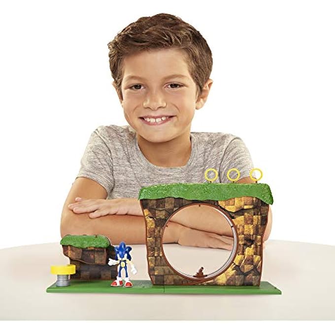 STRBOXONG GREEN HILL ZONE PLAYSET WITH 2.5" SONIC ACTION FIGURE - Image 3